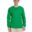 A man wearing a green long sleeve shirt.